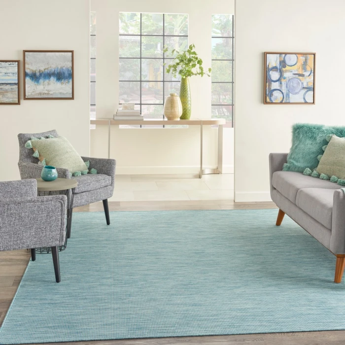 Nourison Positano Area Rug POS01-Aqua