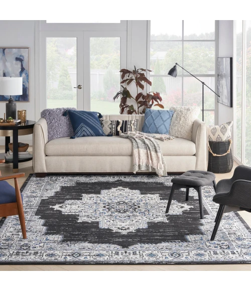 Nourison Passion Area Rug PSN03 Black Ivory