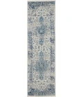 Nourison Tranquil Runner Area Rug TRA06-Ivory/Light Blue