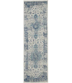 Nourison Home Tranquil TRA06 Ivory/Light Blue 2 ft. 3 in. X 7 ft. 3 in. Area Rug