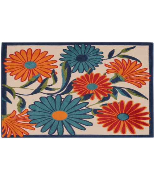 Nourison Aloha Multicolor ALH33 5 ft. Square Rug