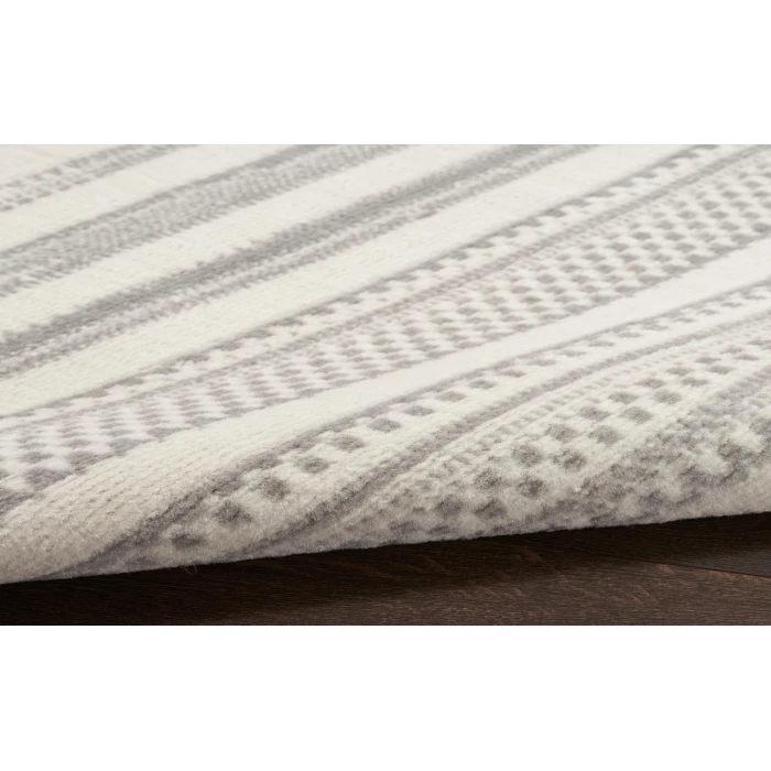 Nourison Grafix Ivory Grey GRF41 2 ft. X 4 ft. Rectangle Rug