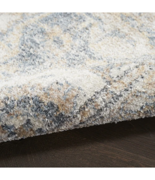 Nourison Astra Machine Washable Grey Blue ASW12 7ft. x 10ft. Rect. Rug