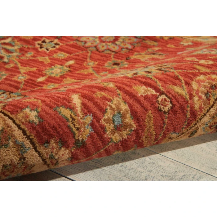 Nourison Living Treasures Round Area Rug LI05-Rust