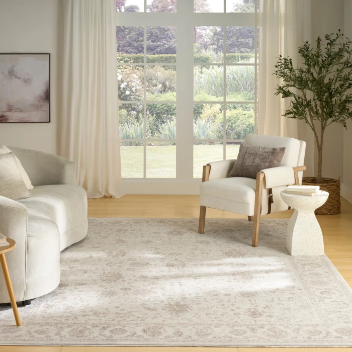 Nourison Shadows Ivory SHW07 9 ft. X 12 ft. Rect. Rug