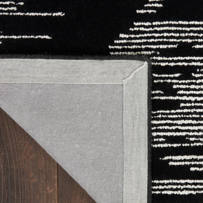 Michael Amini Ma30 Star Area Rug SMR02 Black Ivory