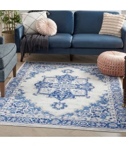 Nourison Home Whimsicle WHS03 Ivory Blue 5 ft. X 7 ft. Area Rug
