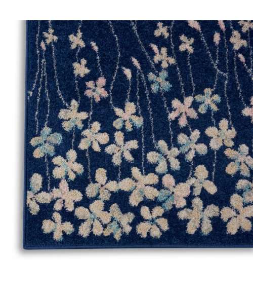 Nourison Tranquil Runner Area Rug TRA04-Navy