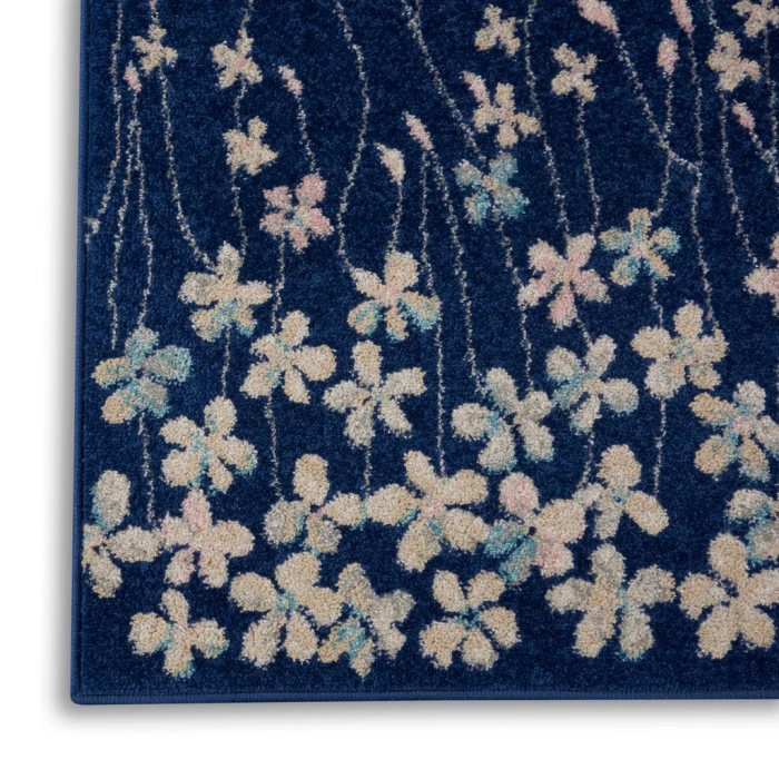 Nourison Tranquil Runner Area Rug TRA04-Navy