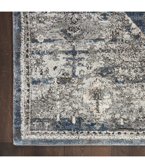 Kathy Ireland American Manor Area Rug AMR02 Blue 5'3" x 7'3"