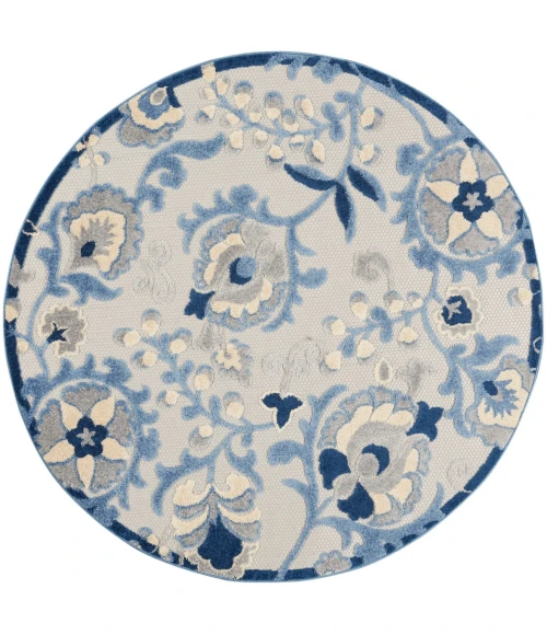 Nourison Aloha Area Rug ALH17-Blue/Grey