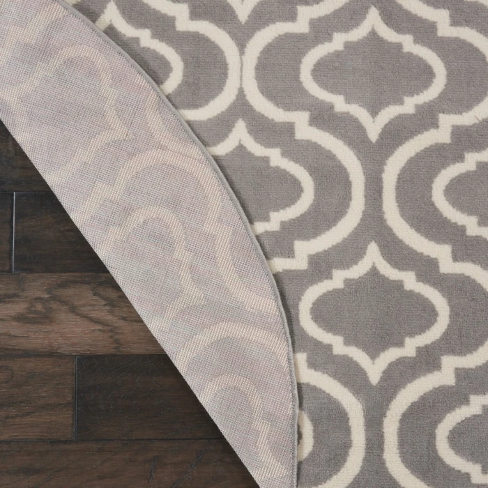 Nourison Jubilant Round Area Rug JUB19-Grey