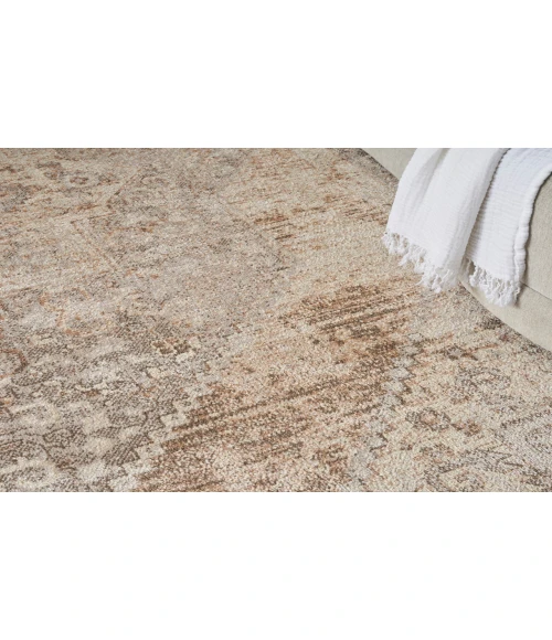 Nourison Astra Machine Washable Beige ASW13 7 ft. 10 in. X 10 ft. Rectangle Rug
