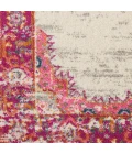 Nourison Passion Area Rug PSN03 Ivory/Fuchsia 12' x 18'