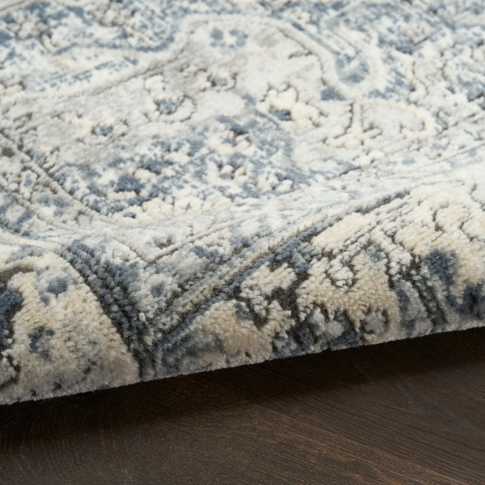 Nourison Quarry Ivory Navy QUA18 6 ft. X 9 ft. Rect. Rug
