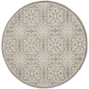Nourison Home Jubilant JUB06 Ivory/Grey 8 ft. Round Area Rug