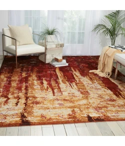 Nourison Home Rhapsody RH006 Gold Garnet 9 ft. 9 in. X 13 ft. Area Rug