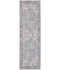 Nicole Curtis Machine Washable Series 1 Area Rug SR104 Black 7' Runner