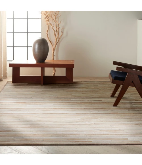 Calvin Klein Home Prairie Area Rug PRA1 Beige 10' x 14'