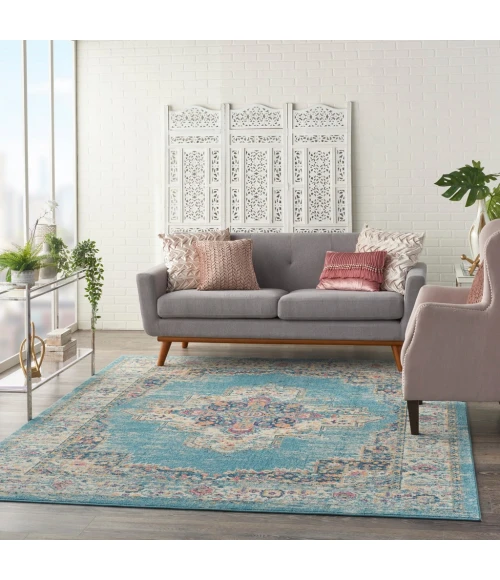 Nourison Passion Area Rug PSN03-Light Blue