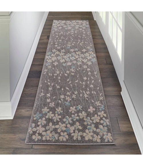Nourison Tranquil Runner Area Rug TRA04-Grey/Beige