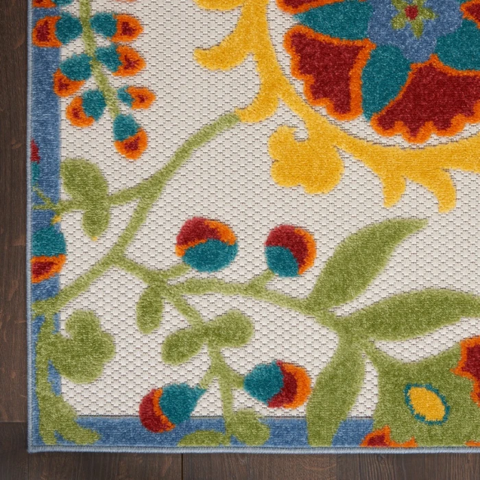 Nourison Aloha Area Rug ALH17-Ivory/Multi