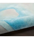 Nourison Prismatic Sea Mist Blue Area Rug PRS22 Sea Mist Blue 9'9" x 13'9"