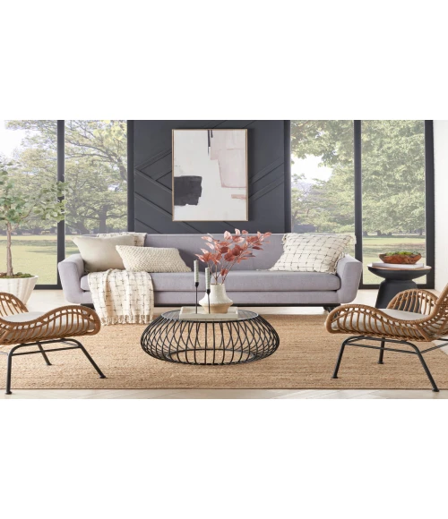 Nourison Natural Jute Natural NJT01 8 ft. Square Rug