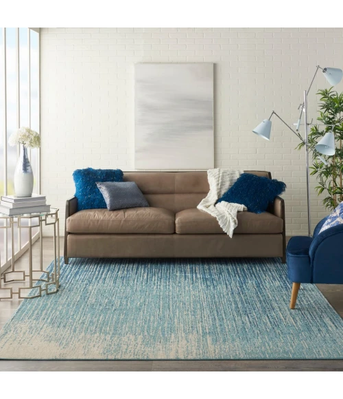 Nourison Passion Area Rug PSN09-Navy/Light Blue