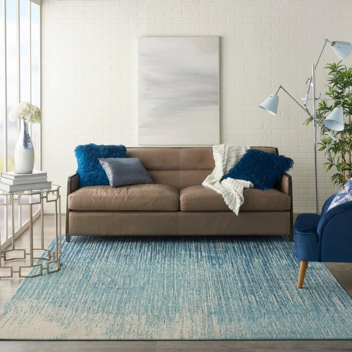 Nourison Passion Area Rug PSN09-Navy/Light Blue