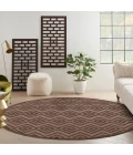 Nourison Home Versatile Brown NRV01 8 ft. Round Rug