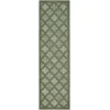 Nourison Home Easy Care NES01 Green 2 ft. X 6 ft. Area Rug