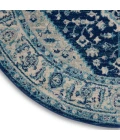 Nourison Tranquil Round Area Rug TRA06-Ivory/Navy