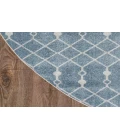 Nourison Astra Machine Washable Blue ASW10 4 ft. Round Rug