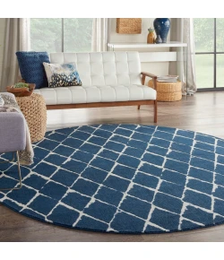 Nourison Home Twilight TWI15 Navy 8 ft. Round Area Rug