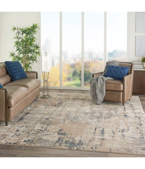 Nourison Quarry Beige Grey QUA01 12 ft. X 15 ft. Rect. Rug