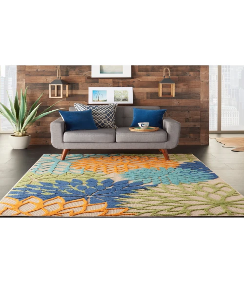 Nourison Aloha Multicolor ALH05 3 ft. 6 in. X 5 ft. 6 in. Rectangle Rug