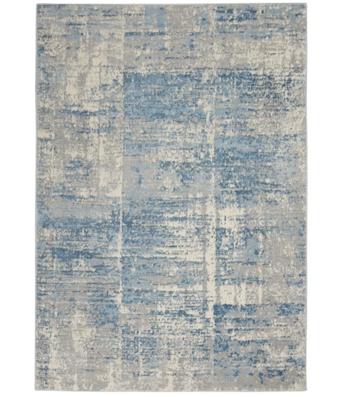 Nourison Solace Area Rug SLA02-Ivory/Grey/Blue