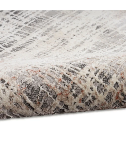 Calvin Klein Infinity Area Rug IFN01 Rust Multicolor