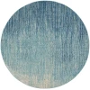 Nourison Home Passion PSN09 Navy Light Blue 8 ft. Round Area Rug