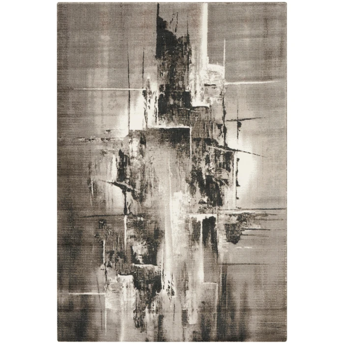 Nourison Twilight Area Rug TWI30 Grey/Ivory/Black