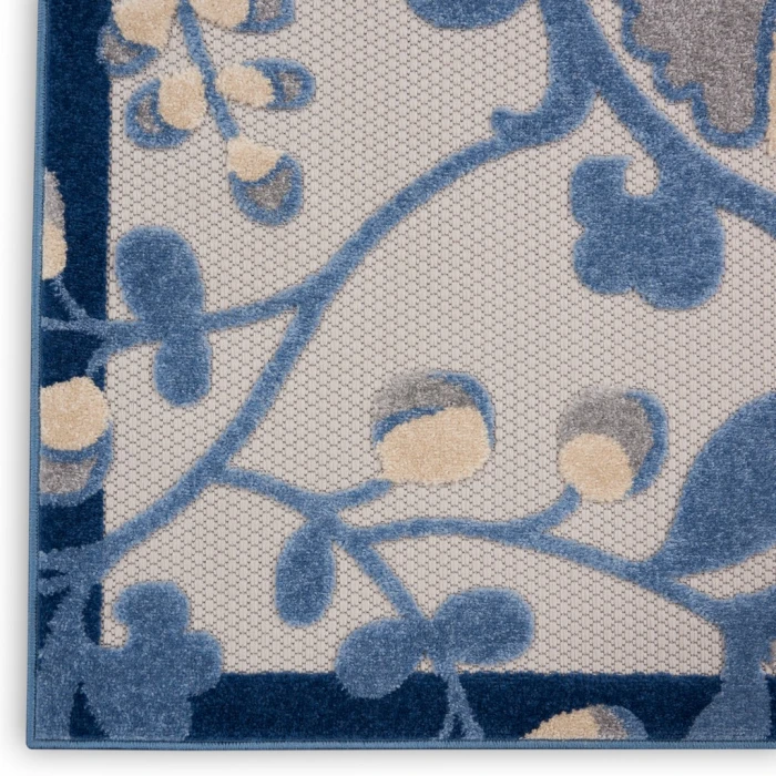 Nourison Aloha Area Rug ALH17-Blue/Grey