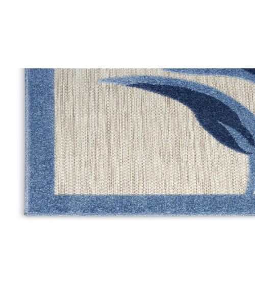 Nourison Aloha Blue Grey ALH33 2 ft. X 6 ft. Rectangle Rug