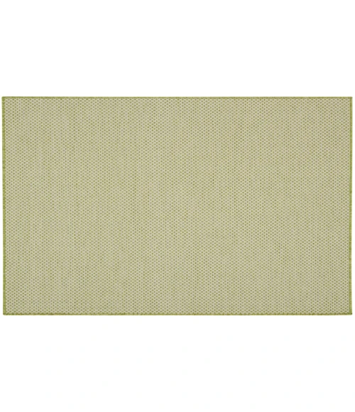 Nourison Courtyard Ivory Green COU01 5 ft. Square Rug