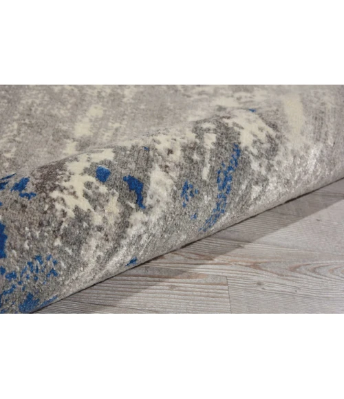 Nourison Twilight Round Area Rug TWI22 Blue/Grey 8' Round