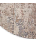 Nourison Rustic Textures Area Rug RUS06 Beige/Grey 7'10" Round