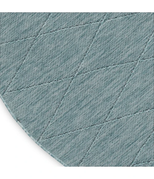 Nourison Washable Solutions Aqua WSL01 8 ft. X Round Rug