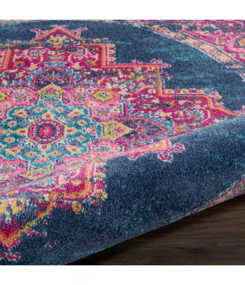 Nourison Passion Round Area Rug PSN03-Blue