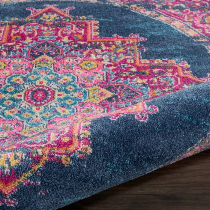 Nourison Passion Round Area Rug PSN03-Blue