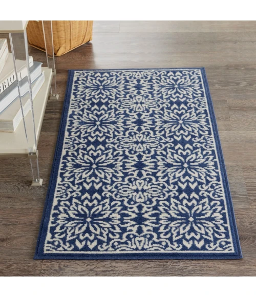 Nourison Jubilant Runner Area Rug JUB06-Navy/Ivory